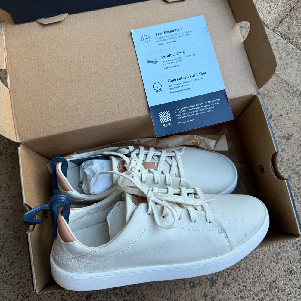 OLUKAI Pehuea Li 'ILI Women's Everyday Leather Sneakers